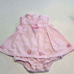 Pink Heart Baby Dress